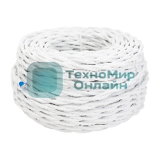 Провод ретро Bironi B1-424-71-50 2х1.5 матовый белый (уп. 50 м)