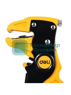 Автоматические клещи для снятия изоляции (стриппер) Deli DL2003 180мм, диапазон зачистки 0,5-6 мм, пружина с автоматическим возвратом