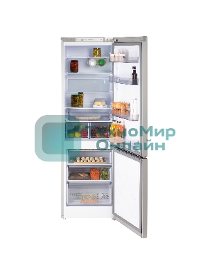 Холодильник Бирюса M6130 металлик двухкамерный 245/100л морозилка снизу