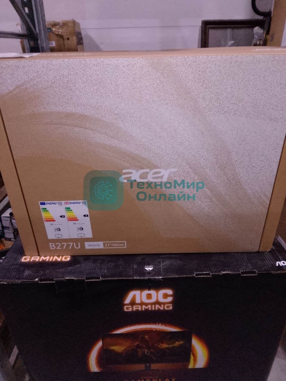 (Поврежденная упаковка) Монитор Acer 27'' B277UGbmiiprzx 16:9, IPS, QHD, 4ms, 350cd, 120Hz, HDMI, DP, USB, SPK, HAS UM.HB7CD.G04