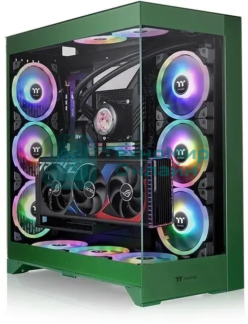 Компьютерный корпус Thermaltake CTE E660MX зеленый без БП E-ATX 13x120мм 11x140мм 2xUSB 3.0 audio bott PSU