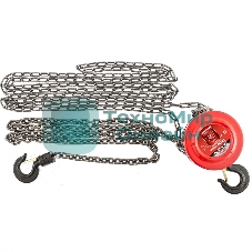 Таль цепная механическая Matrix 2 т, h подъема 2.5 м, расстояние между крюками 380 мм