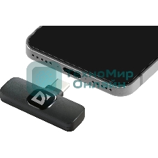 Петличный микрофон Defender Talky-137 wrls, черный, на прищепке, 1шт