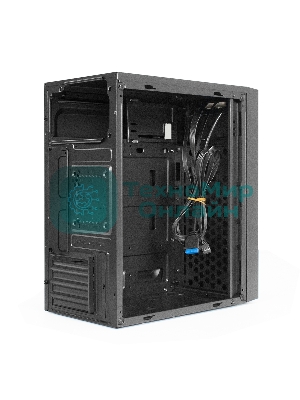 Компьютерный корпус Minitower ExeGate BAA-113-UNS450 (mATX, БП UNS450 с вент. 12см, 2*USB, аудио, черный)