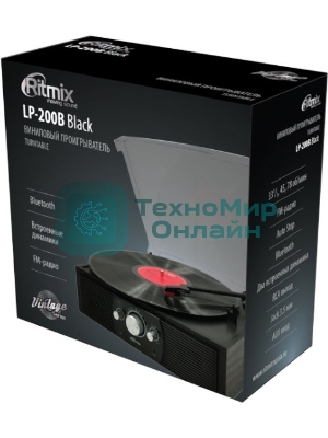 Виниловый проигрыватель RITMIX LP-200B черный