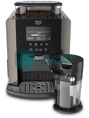 Кофемашина Krups Arabica Latte EA819E10 1450Вт черный/коричневый
