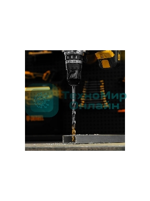 Сверло спиральное по металлу Denzel 11 х 195 мм, Р6М5, Golden Tip, удлиненное