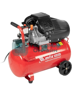 Компрессор воздушный MTX КК-2200/50, 2,2 кВт, 350 л/мин, 50 л, прямой привод, масляный