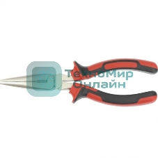 Длинногубцы Matrix NICKEL 17166 180 мм, прямые никелированные, двухкомпонентные рукоятки