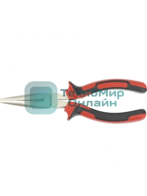 Длинногубцы Matrix NICKEL 17166 180 мм, прямые никелированные, двухкомпонентные рукоятки