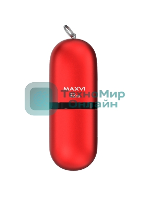 Флешка USB Maxvi SF red (FD32GBUSB20C10SF), 32GB, USB 2.0, R/W 15/5, красный
