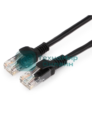 Патч-корд UTP Cablexpert PP12-10M/BK кат.5e, 10м, литой, многожильный, черный