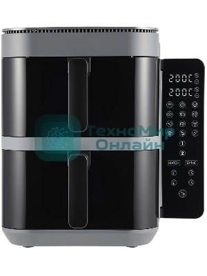 Аэрогриль TopDevice DUO TDA1005 черный, 2800 Вт, 11 л, сенсор, 12 программ