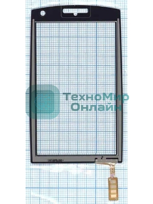 Сенсорное стекло (тачскрин) для Philips Xenium X815, черное