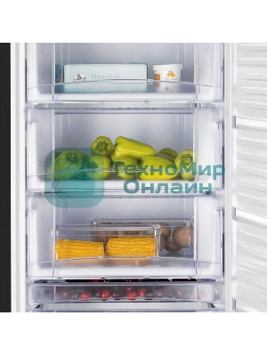 Морозилка Nordfrost DF 268 BAP, черный, 256л, 6 ящиков