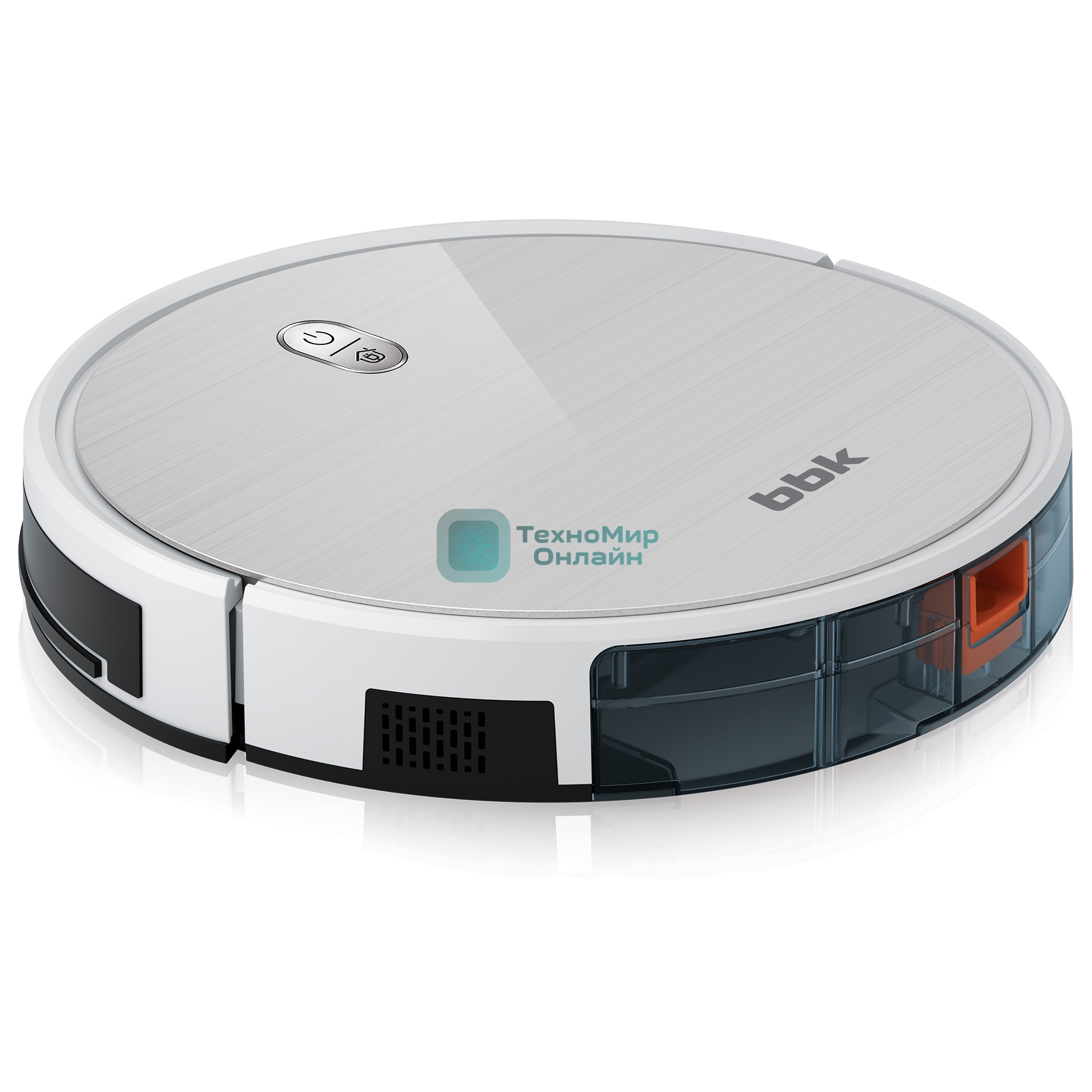 Робот-пылесос BBK BV3503 белый оникс, 2600 мА·ч Li-Ion, уборка влажная/сухая, пылесборник контейнер 0.6 л