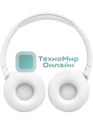Беспроводные/проводные наушники JBL Tune 670NC белый, накладные, Bluetooth + проводной, активное шумоподавление, до 70 ч