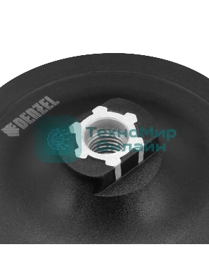 Тарелка опорная Denzel для дрели и УШМ с липучкой, 125 мм, стандартная, с адаптером c М14 на d8