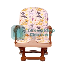 Стульчик для кормления BQ BCH012 Cats playing. Стульчик-бустер BQ BCH012. Гипоалергенные безопасные материалы/Съемный чехол из экокожи. Удобный, устойчив к загрязнению и легко моется/Съемная столешница/Безопасность малыша: устойчивая конструкция, нескользящие ножки, надежная фиксация на стуле, разделитель для ног для дополнительной фиксации/4 уровня высоты/Благодаря своей компактности, легкой сборке и наплечной лямке его можно брать с собой на природу, в гости или путешествие