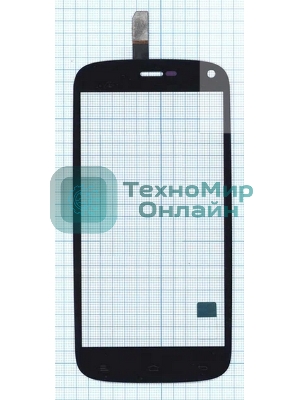 Сенсорное стекло (тачскрин) для Fly IQ4410 Quad Phoenix, черное
