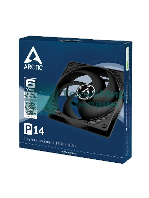 Вентилятор для корпуса Case fan ARCTIC P14 (черный) - retail (ACFAN00123A)