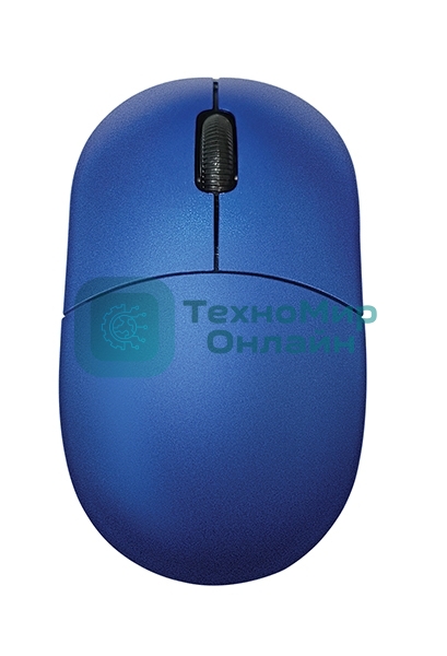 Мышь проводная Qumo Simple Office M92 синий, 1000 dpi, USB, кнопки - 3