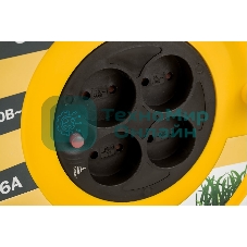 Катушка IEK WKP23-06-04-30, УК30 с т/з 4 места 2Р/30м 2х0,75 мм2 