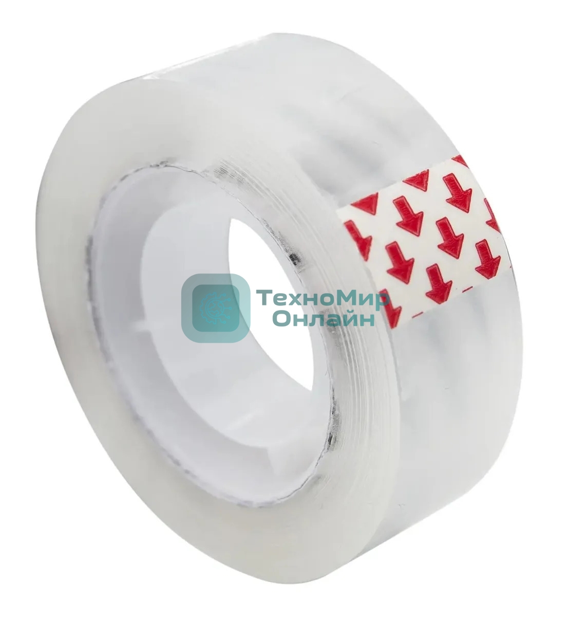 Клейкая лента канцелярская Silwerhof 481059 прозрачная, ширина 19мм, длина 33м 35мкр полипропилен спайка