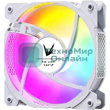 Вентилятор для корпуса Aerocool/Formula Cosmic 12WH FR RGb белый, 120 мм, 1100 об/мин, 22.3 дБ, 4 pin