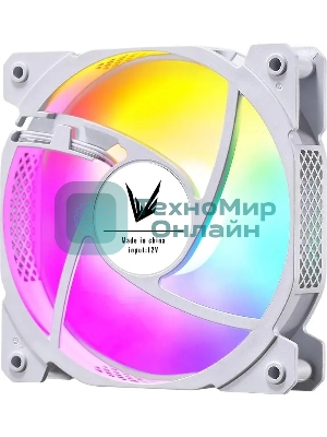 Вентилятор для корпуса Aerocool/Formula Cosmic 12WH FR RGb белый, 120 мм, 1100 об/мин, 22.3 дБ, 4 pin