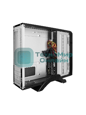 Компьютерный корпус ExeGate EX268691RUS Компьютерный корпус MiniITX ExeGate MI-207 Black, miniITX/mATX, (M450, 80мм), 2хUSB, Audio