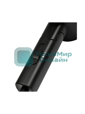 Фен Puff 1301Bl черный, 1300 Вт, компактный