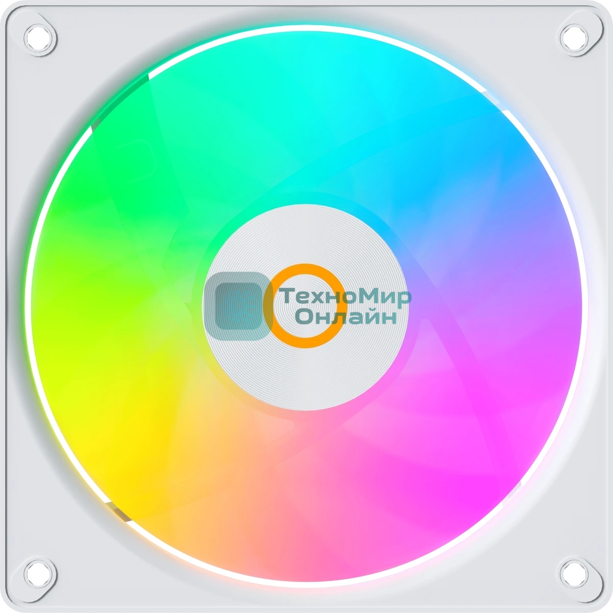 Вентилятор для корпуса Ocypus Gaммa F12 Elite WH ARGb 3 IN 1, 120x120x25мм, 4-PIN PWM, 600-1800 RPM, 26 DBA MAX, HYDRO BEARING