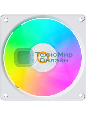 Вентилятор для корпуса Ocypus Gaммa F12 Elite WH ARGb 3 IN 1, 120x120x25мм, 4-PIN PWM, 600-1800 RPM, 26 DBA MAX, HYDRO BEARING