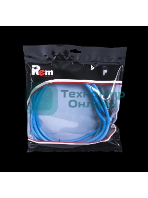 Шнур питания с фиксатором REM IEC 60320 C19/IEC 60320 C20, 16 А/250 В (3 x 1,5), 3 м, синий R-16-Cord-C19-C20-3-Blue