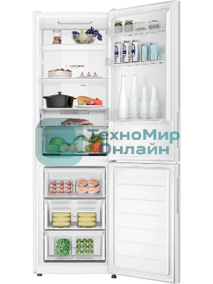 Холодильник Haier CEF536CWG белый двухкамерный 240/105 л морозилка снизу, No Frost
