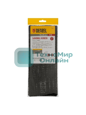 Сетка абразивная Denzel P 80, 115 х 280 мм, 5 шт.