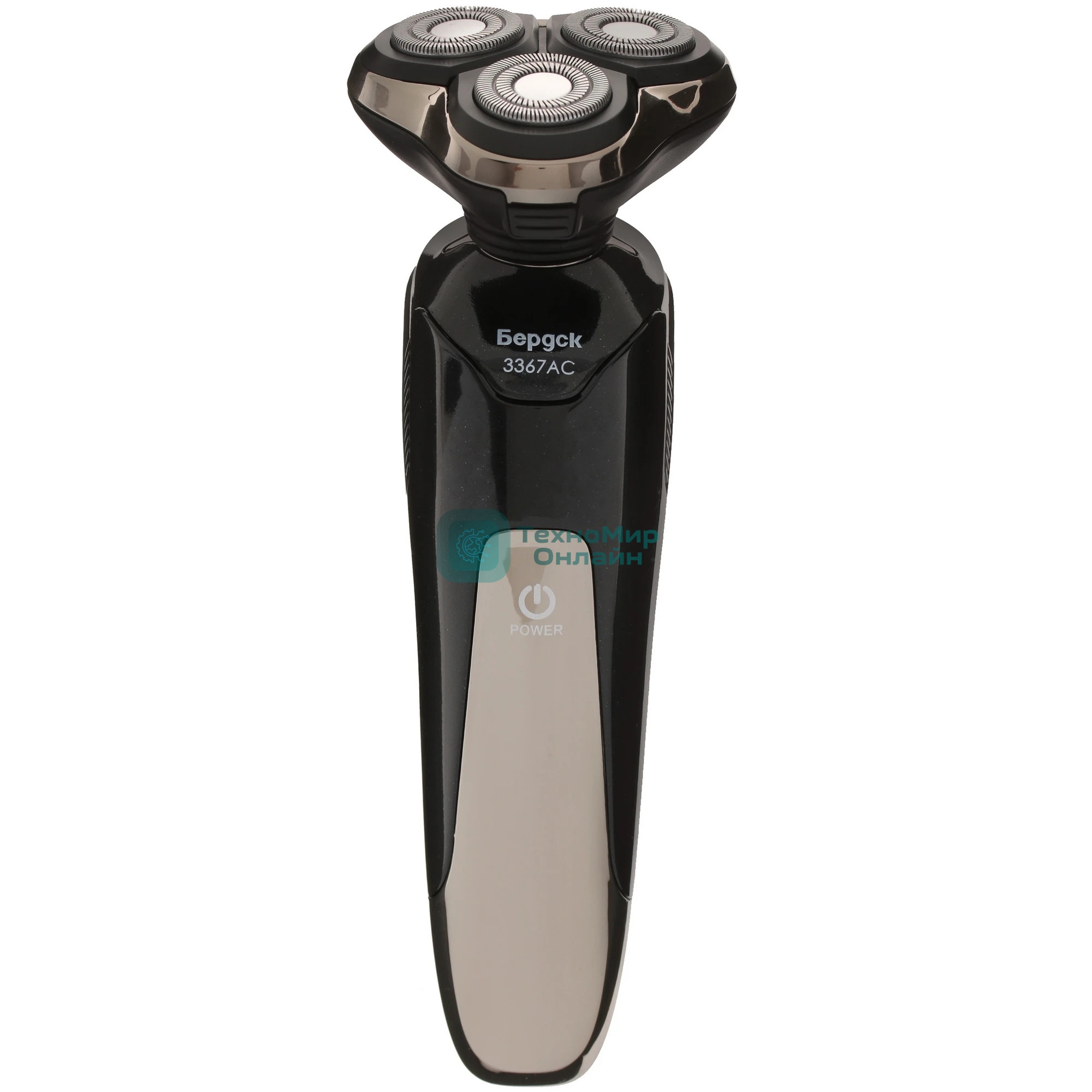 Электробритва Бердск 3367АС черный/серый