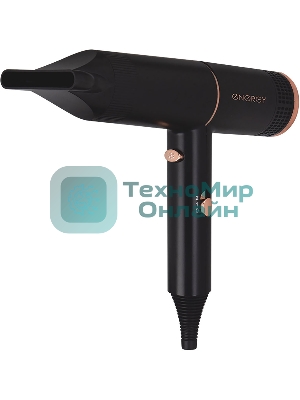 Фен ENERGY EN-805 черный/золотистый, 1400 Вт
