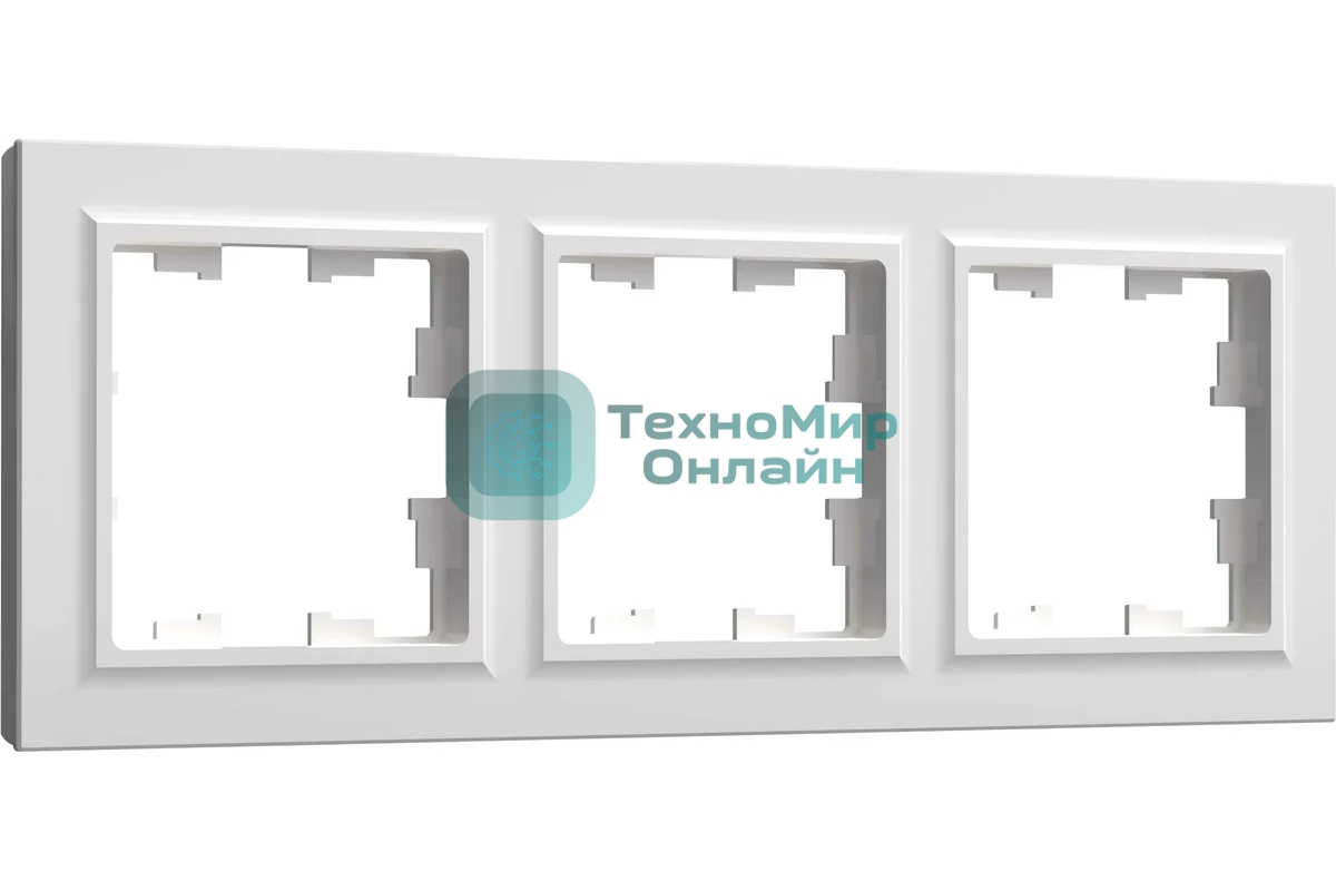 Рамка 3-мест. IEK BRITE РУ-3-БрБ бел.