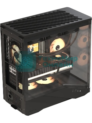 Компьютерный корпус AeroCool/Formula Crystal U9 черный без БП ATX 5x120мм 3x140мм 2xUSB3.0 1xUSB3.1 audio bott PSU