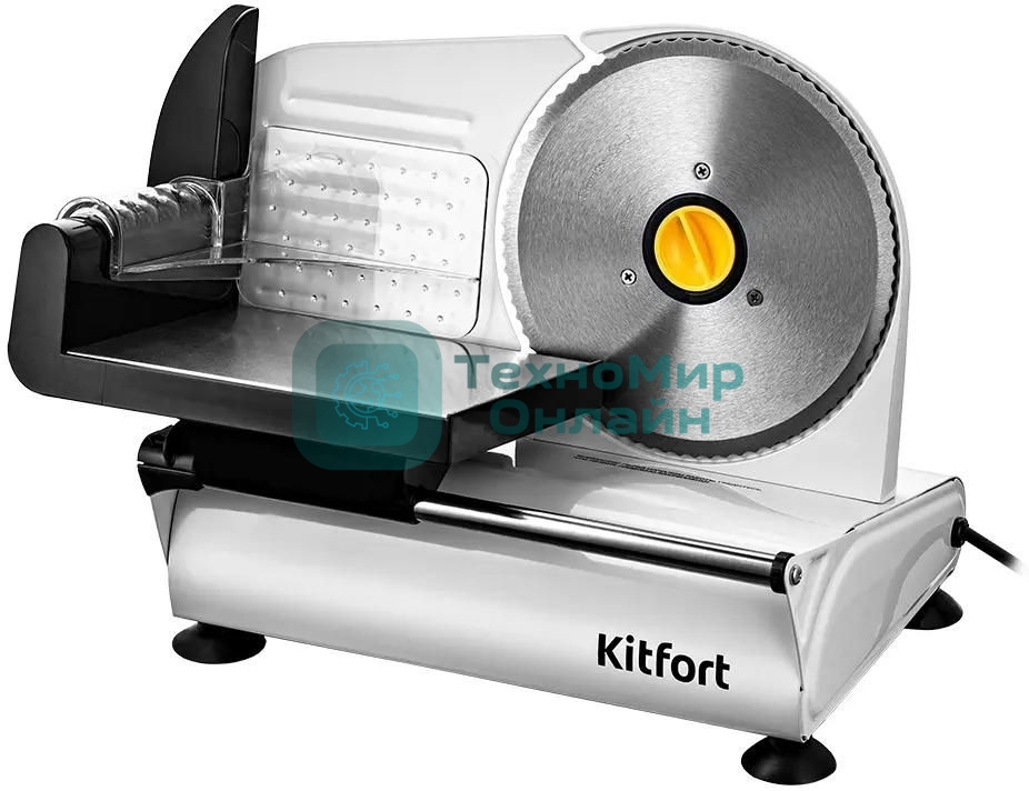 Ломтерезка Kitfort КТ-6269 150Вт (нарезка до 15мм) серебристый/черный