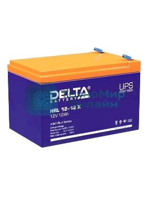 Батарея Delta HRL 12-12 X (12А\ч, 12В) свинцово- кислотный аккумулятор