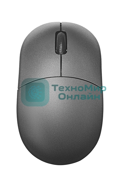 Мышь проводная Qumo Simple Office M92 серый, 1000 dpi, USB, кнопки - 3