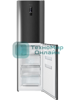 Холодильник Atlant ХМ-4623-159-ND черный металлик двухкамерный 187/125л морозилка снизу, No Frost