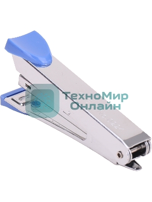 Степлер Deli E0224 Start N10 (15 листов) встроенный антистеплер, ассорти, 50 скоб, коробка