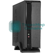 Компьютерный корпус ExeGate EX268691RUS Компьютерный корпус MiniITX ExeGate MI-207 Black, miniITX/mATX, (M450, 80мм), 2хUSB, Audio