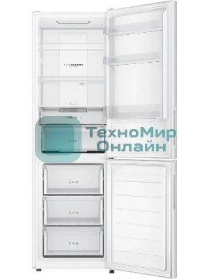 Холодильник Haier CEF536CWG белый двухкамерный 240/105 л морозилка снизу, No Frost