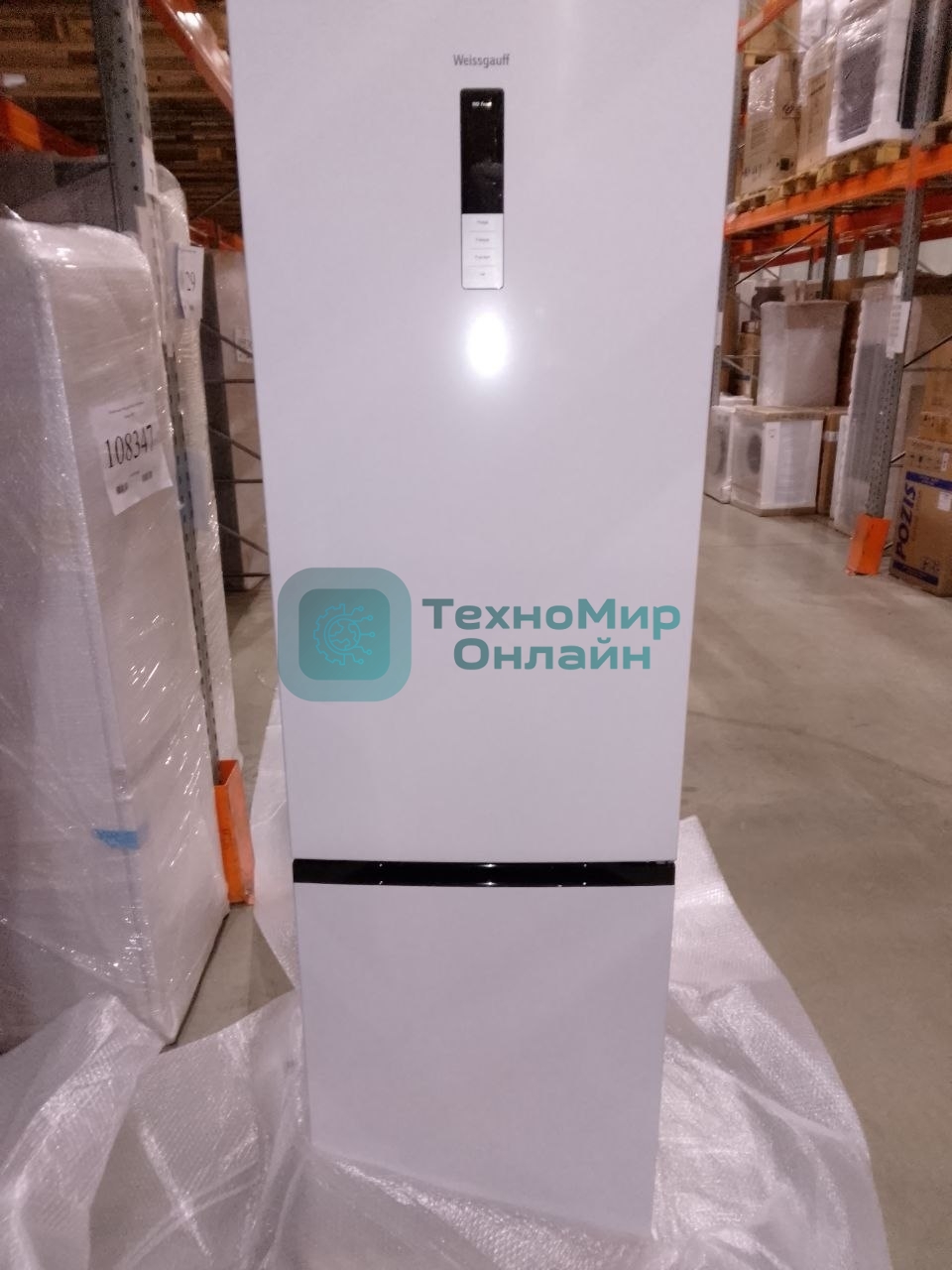 (Поврежденный товар) Холодильник Weissgauff WRK 2000 Full NoFrost Inverter White (Вмятина на верхней двери.)