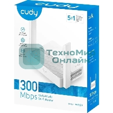 Роутер Cudy WR300 N300 10/100BASE-TX/Wi-Fi белый